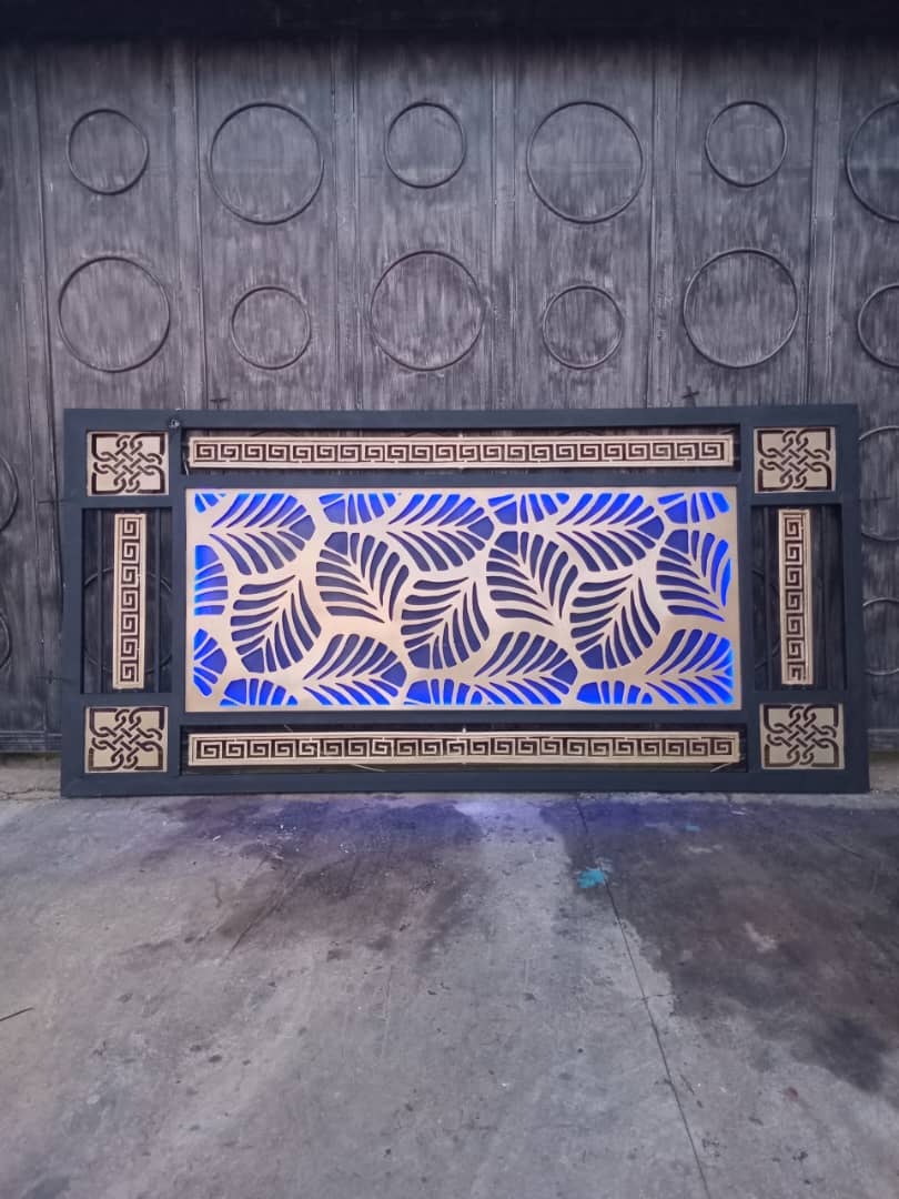 CNC laser cutting in action